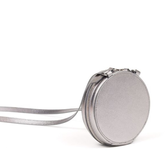 Topshop Handbags - Topshop Round Sliver Crossbody Bag